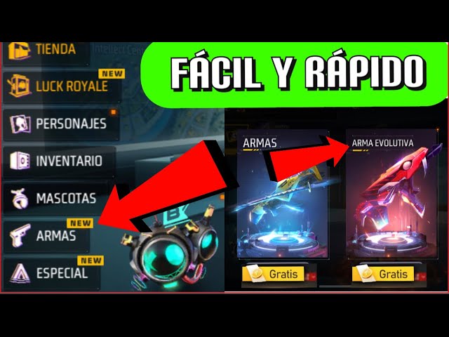 hay algun generador de armas evolutivas para free fire que funcione